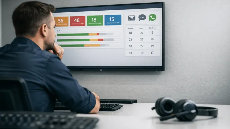 Imagem de destaque do artigo: 5 sinais de que seu suporte B2B está sobrecarregado e precisa de um Support OS com IA