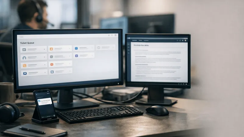 Imagem de destaque do artigo: Como reduzir retrabalho no suporte técnico com triagem automatizada de IA para empresas de tecnologia