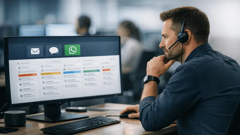 Imagem de destaque do artigo: Como usar IA para suporte em operações multicanal em empresas omnichannel