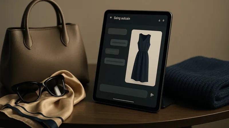 Imagem de destaque do artigo: Ella: assistente de styling por IA une Vivrelle, Revolve e FWRD para compras personalizadas