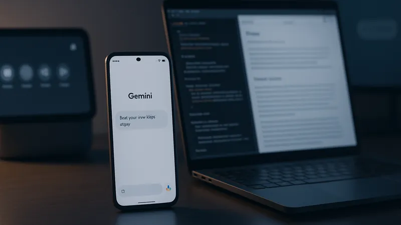 Imagem de destaque do artigo: Google consolida as novidades de IA de agosto de 2025: Gemini, Search, NotebookLM e Casa inteligente