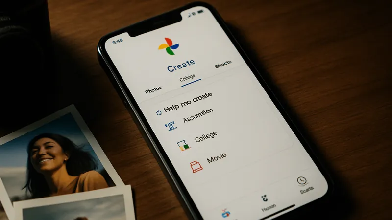 Imagem de destaque do artigo: Google Photos lança aba Create com Veo 3 e novas ferramentas de edição por IA