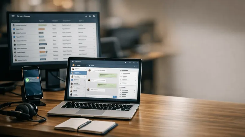 Imagem de destaque do artigo: Support OS no varejo: como responder mais rápido no WhatsApp e no webchat com IA operacional